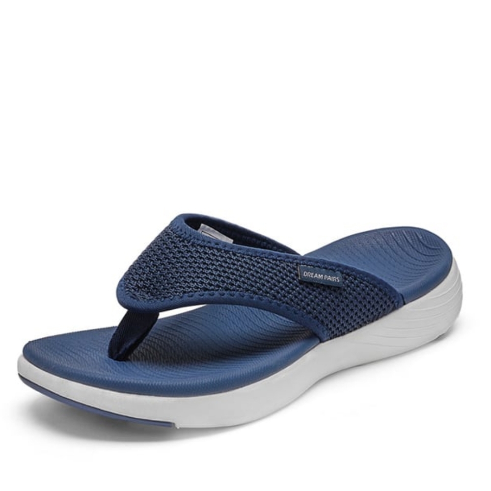 Dream Pairs Women's Navy Blue Thong Flip Flop Sandals Size 7 EUC